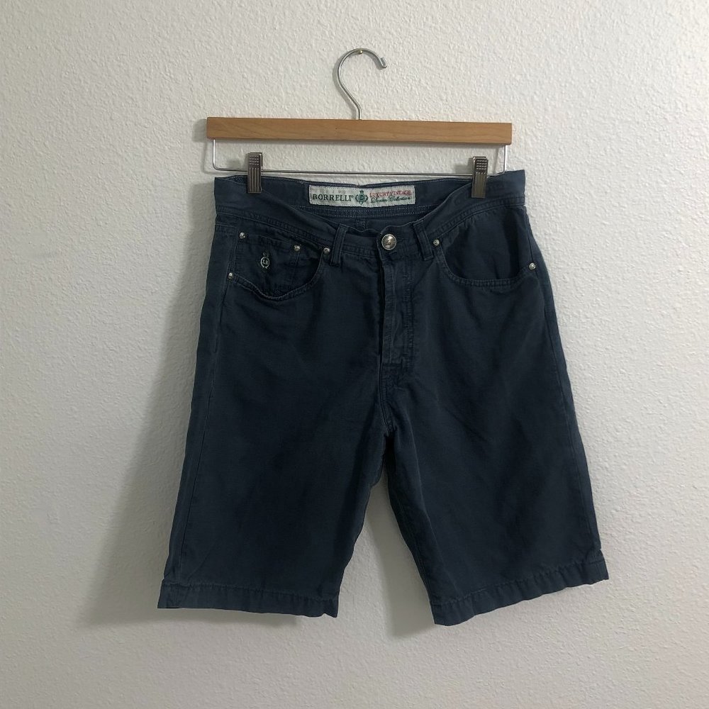 Luigi Borrelli Navy Blue Shorts
